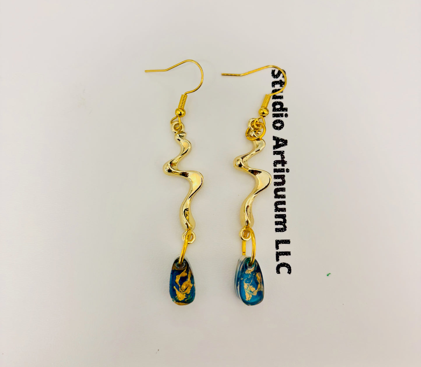 Hand-Painted Resin Earrings | Unique Handmade Art Jewelry | Colorful Statement Danglers | Lightweight | Gift for Her | Fashion Earrings