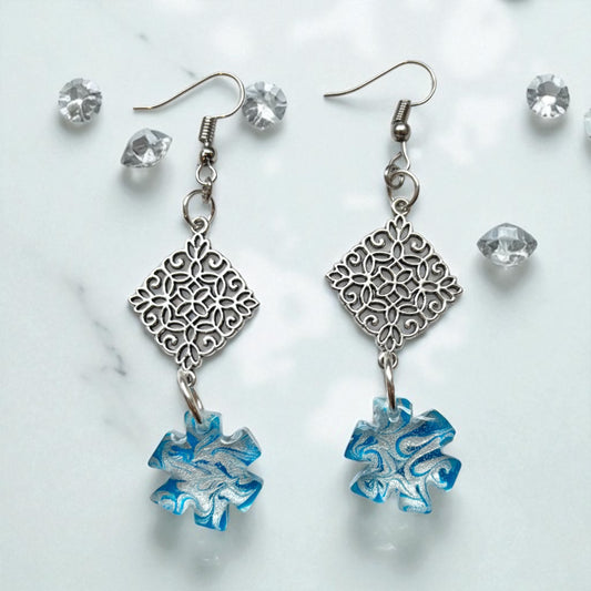 Other - Novelty Swirl Resin Earrings