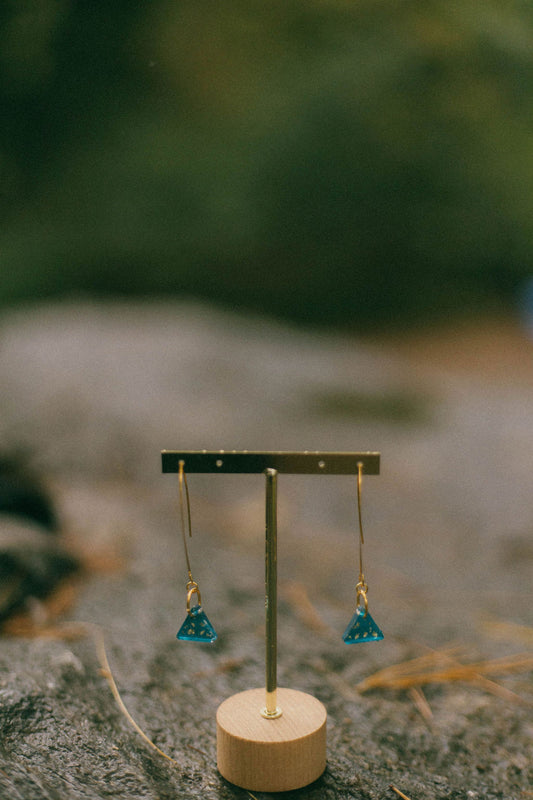 Hand-painted Art Earrings, Unique Handmade Resin Earrings, Colorful Vibrant Danglers, Birthday, Holiday gift