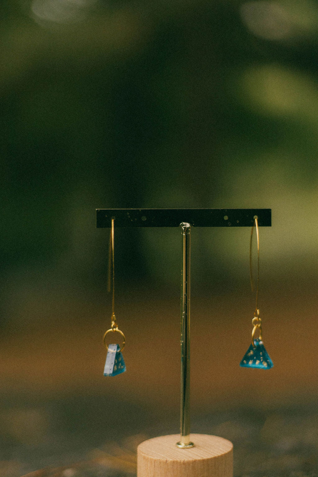 Hand-painted Art Earrings, Unique Handmade Resin Earrings, Colorful Vibrant Danglers, Birthday, Holiday gift