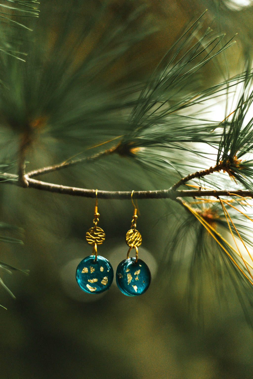 Hand-Painted Resin Earrings | Unique Handmade Art Jewelry | Colorful Statement Danglers | Lightweight | Gift for Her | Fashion Earrings (Copy)